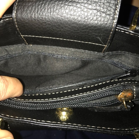 Etienne Aigner Shoulder Bag Tote-Black-Like New - Picture 6 of 8